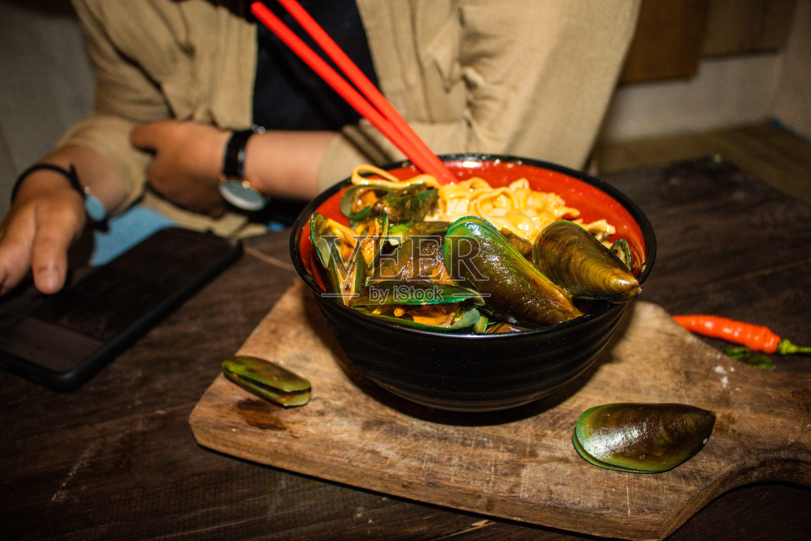 期待一顿美味的海鲜大餐照片摄影图片