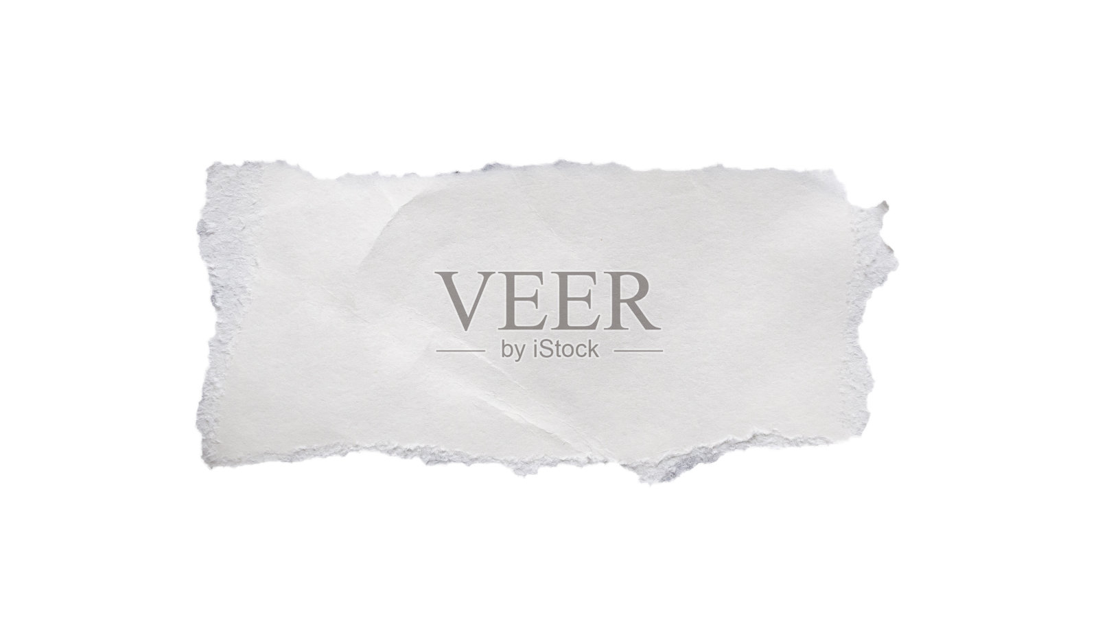 一张白纸撕成孤立的白色背景照片摄影图片