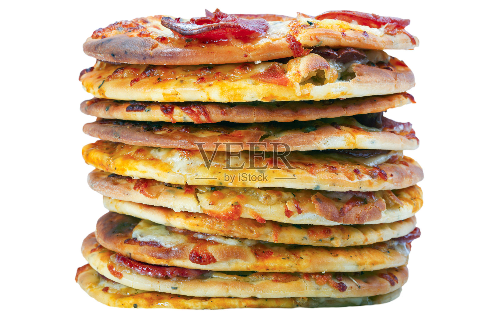 一堆迷你披萨照片摄影图片