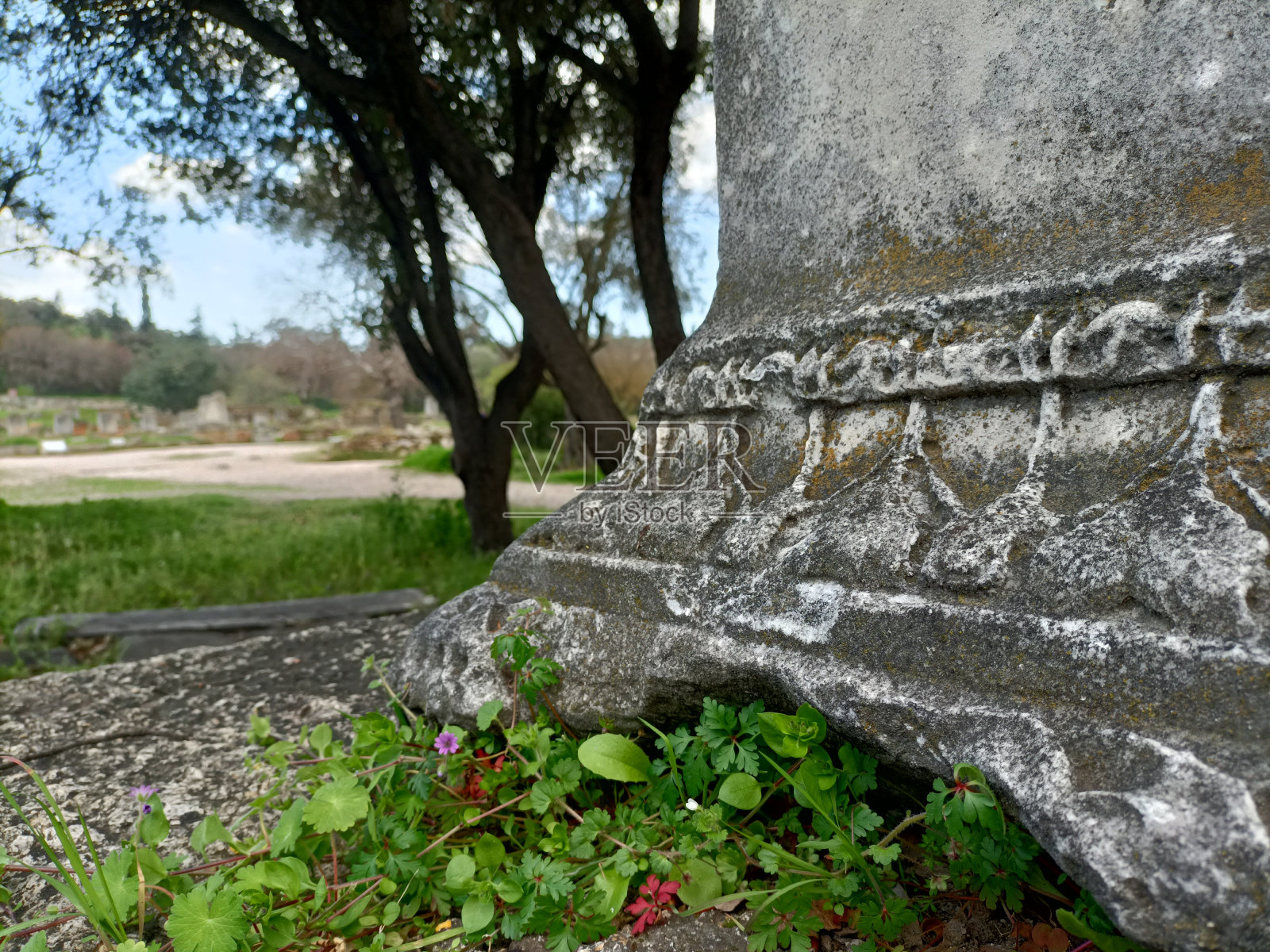雅典的考古遗址照片摄影图片