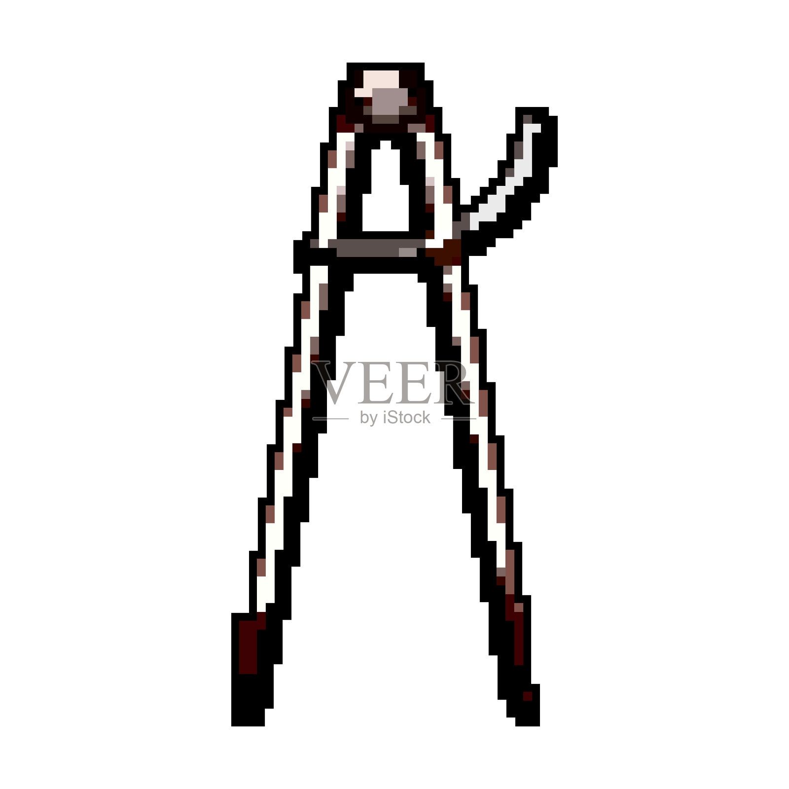 工程师指南针分割器游戏像素矢量美术插图插画图片素材