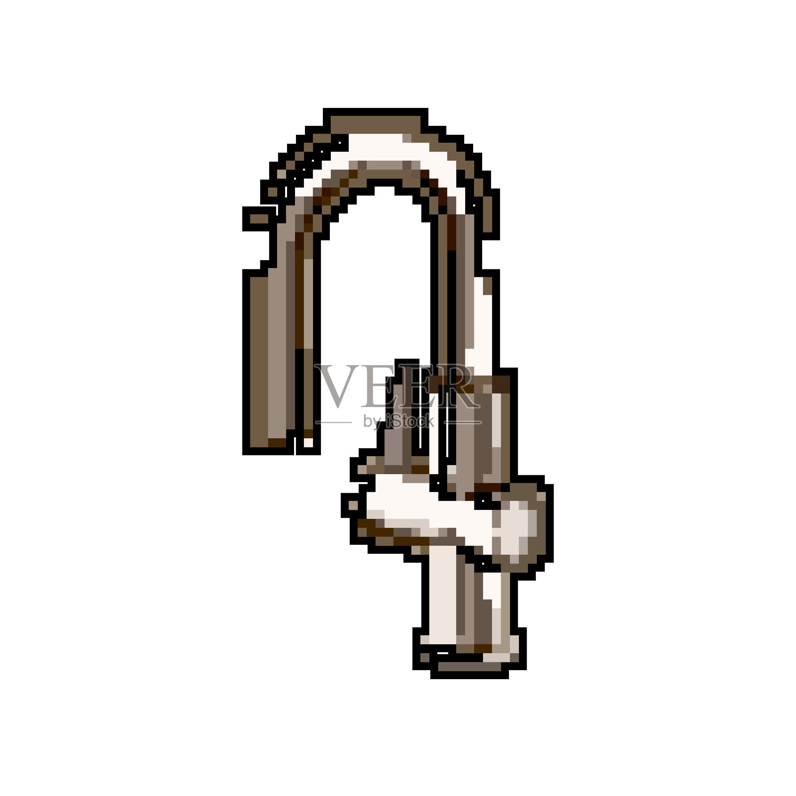 水槽水龙头水游戏像素艺术矢量插图插画图片素材