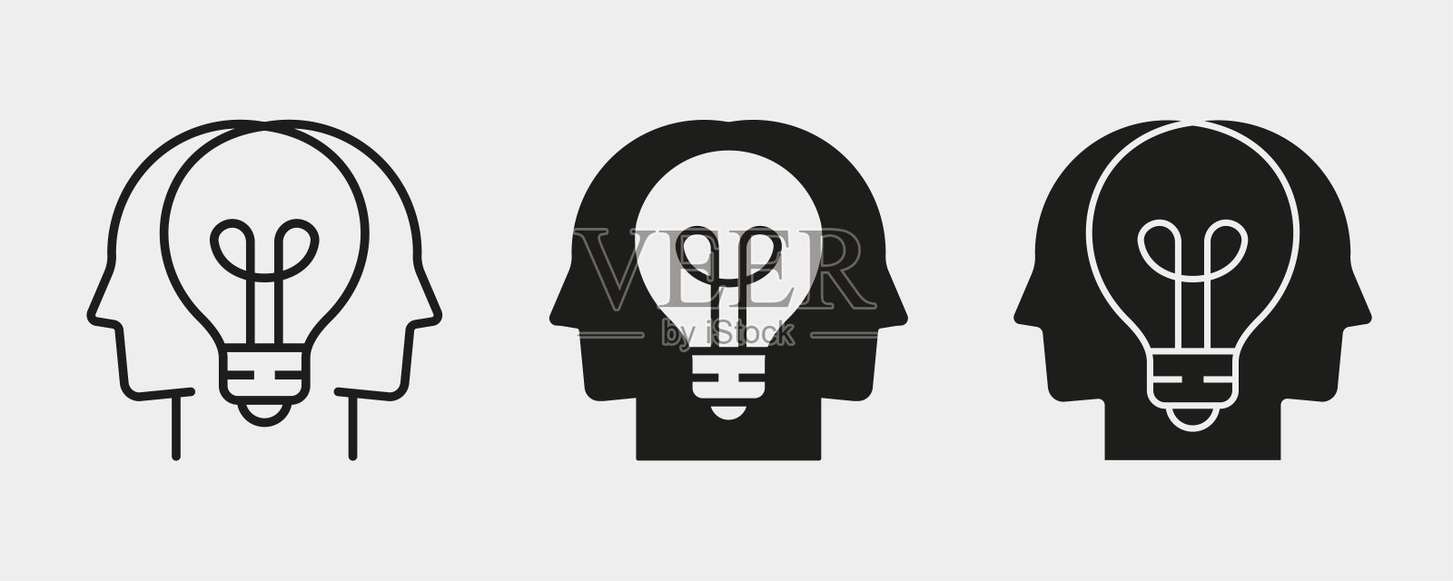 非营利性的图标。象征同理心，正直，伙伴关系。矢量插图。插画图片素材