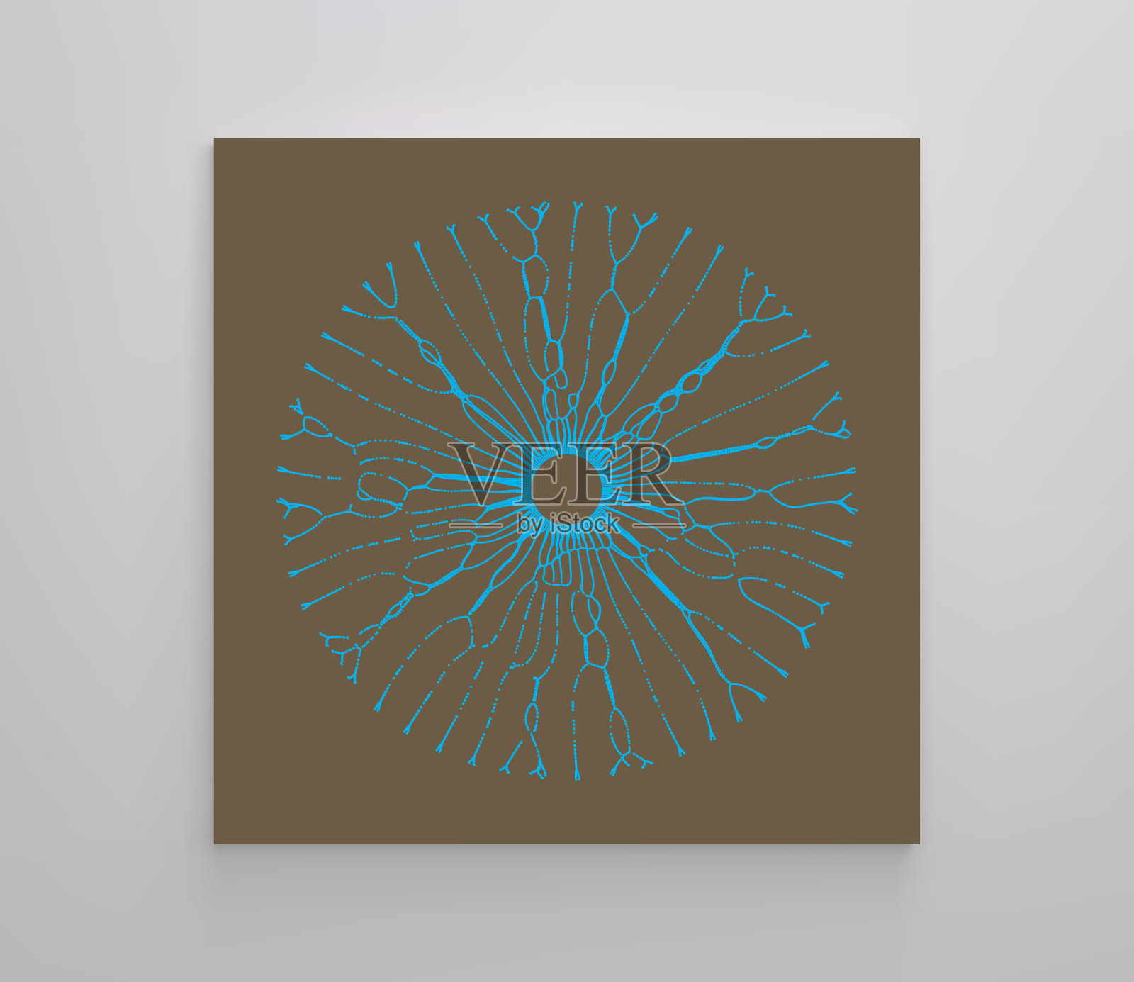 小颗粒向中心外挣扎。空间漩涡。抽象网格设计。矢量插图的技术风格。可用于科学、化学或教育。插画图片素材