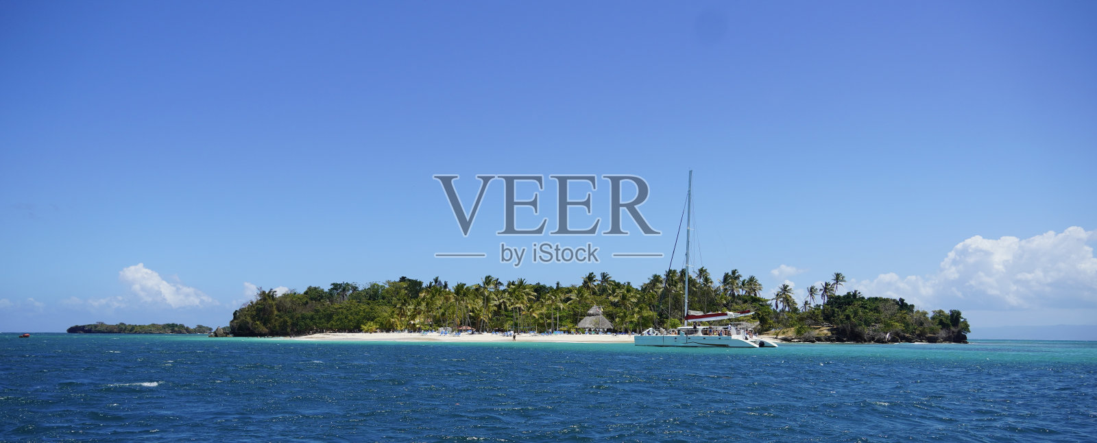 加勒比海的列凡塔多岛照片摄影图片