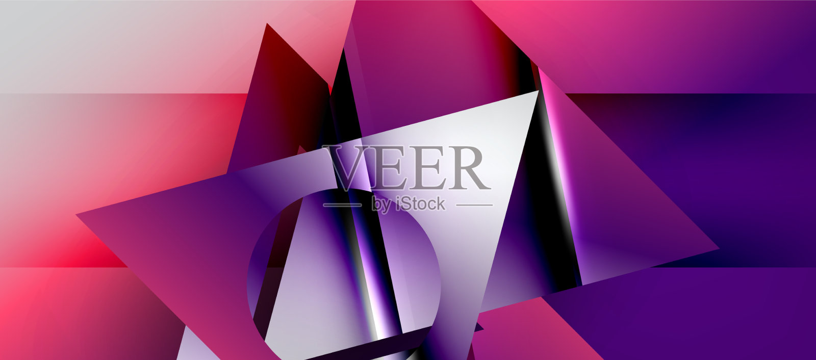 新潮的极简几何构图抽象插画图片素材