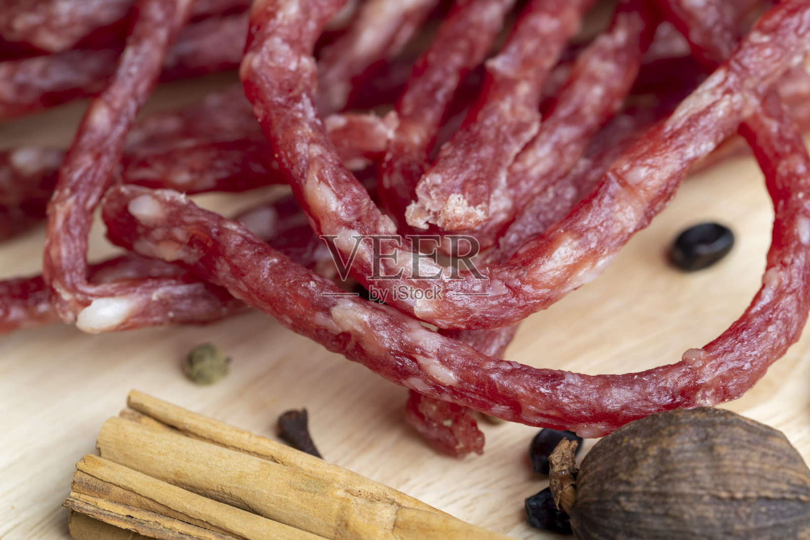 自制牛肉干，可长期储存照片摄影图片