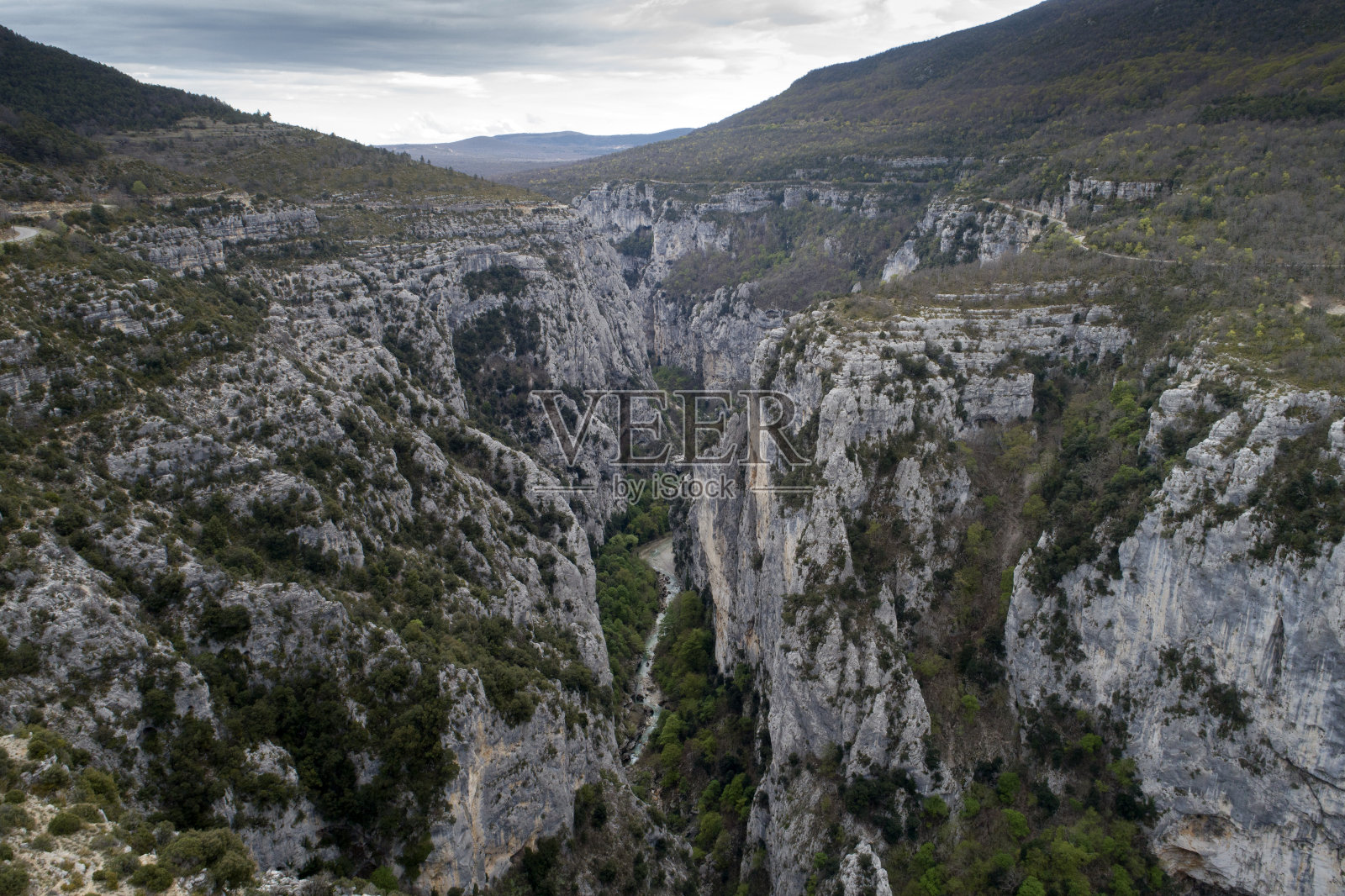 维登峡谷鸟瞰图照片摄影图片