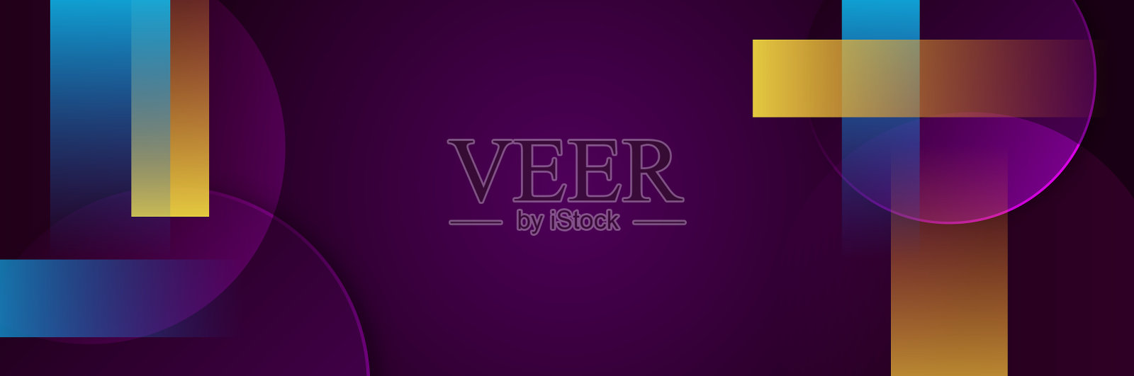 抽象色彩缤纷的彩旗技术插画图片素材