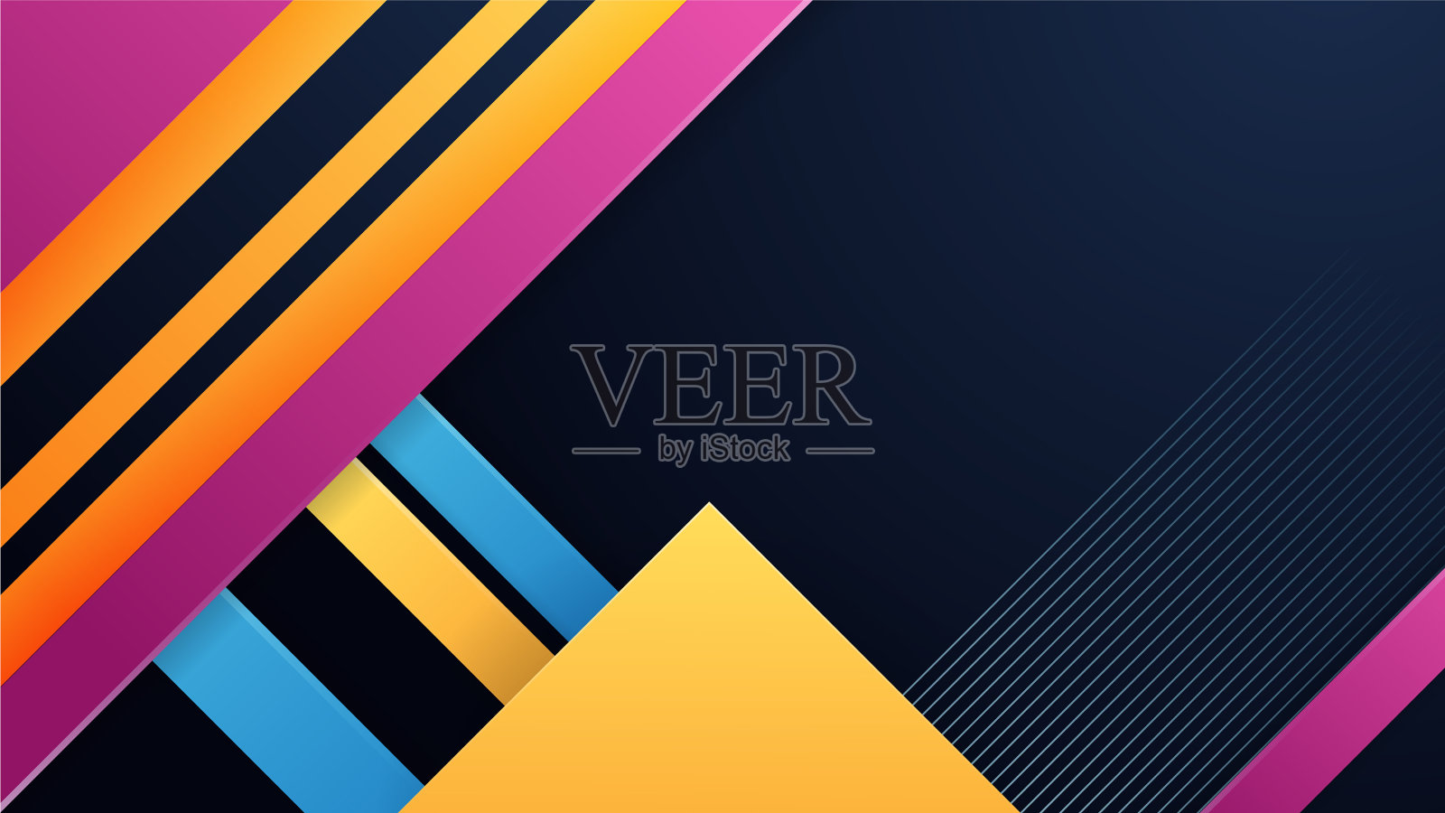 现代抽象最小封面海报设计插画图片素材