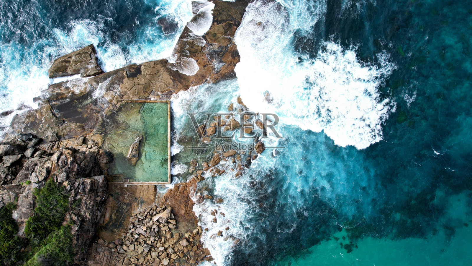 北旋旋岩池照片摄影图片