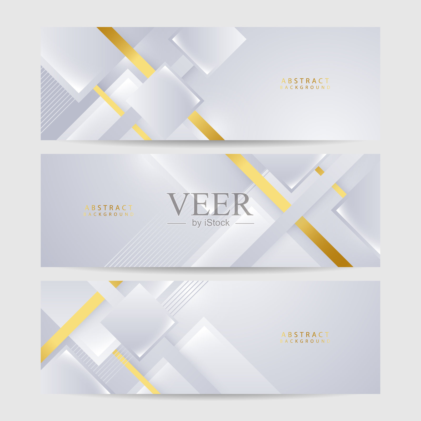 现代最小和干净的白色黄金背景插画图片素材