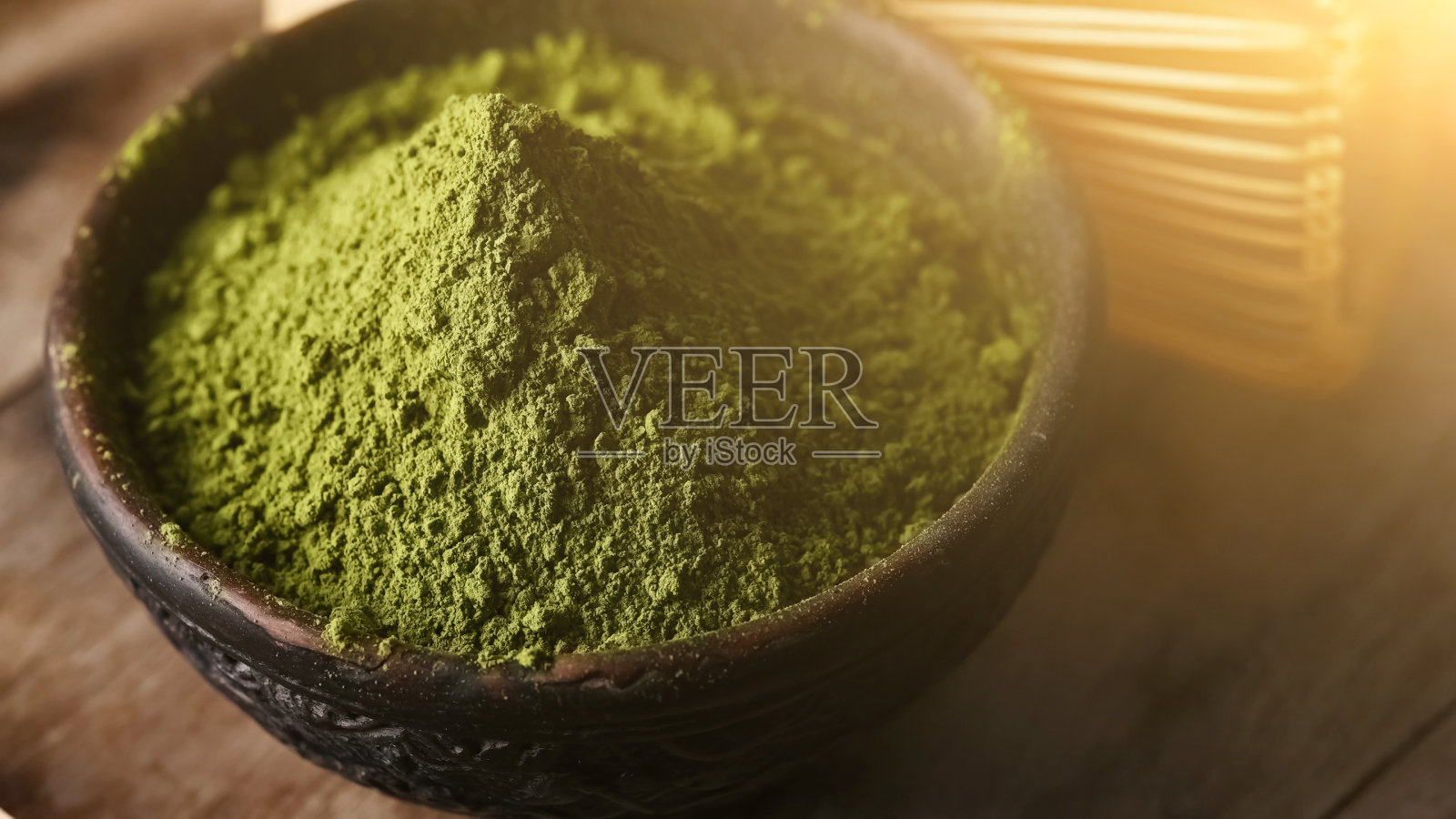 抹茶绿茶粉照片摄影图片