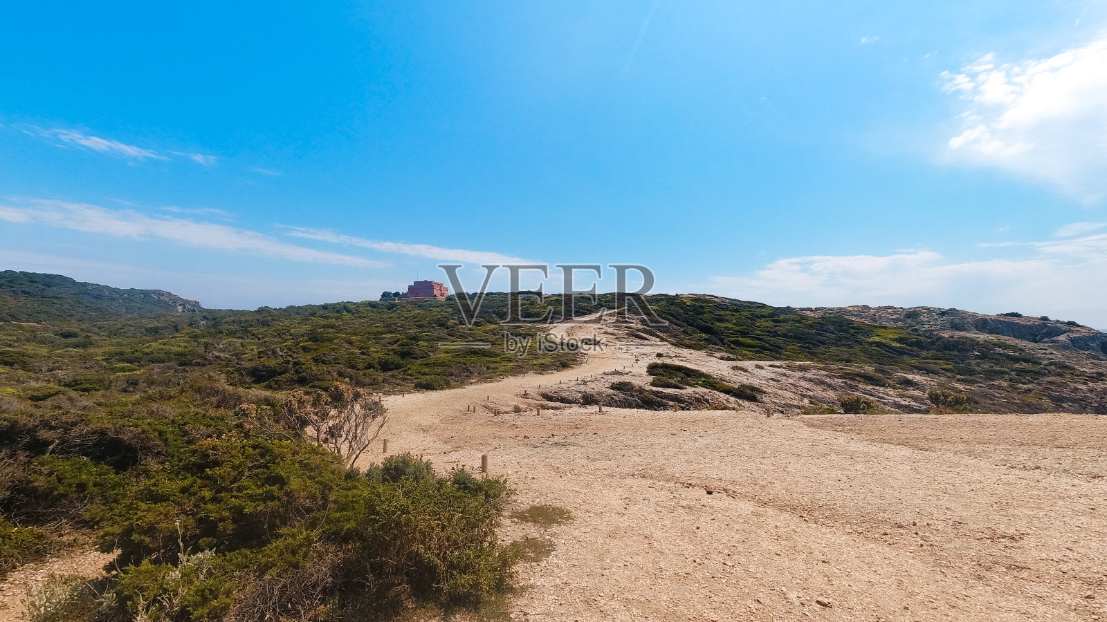风景，夏季地中海和海滩的波克罗尔岛，在hy<s:1>，在瓦尔在法国照片摄影图片