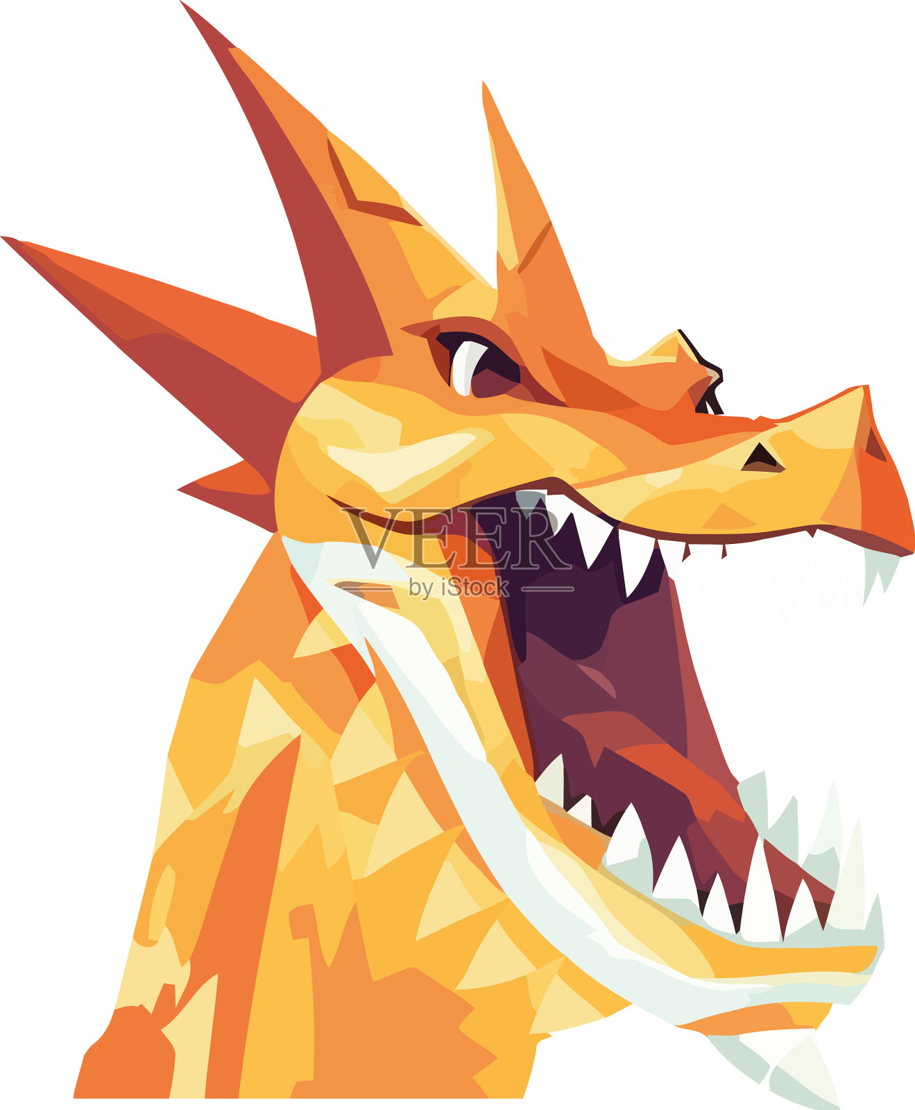 怒龙吉祥物设计元素图片