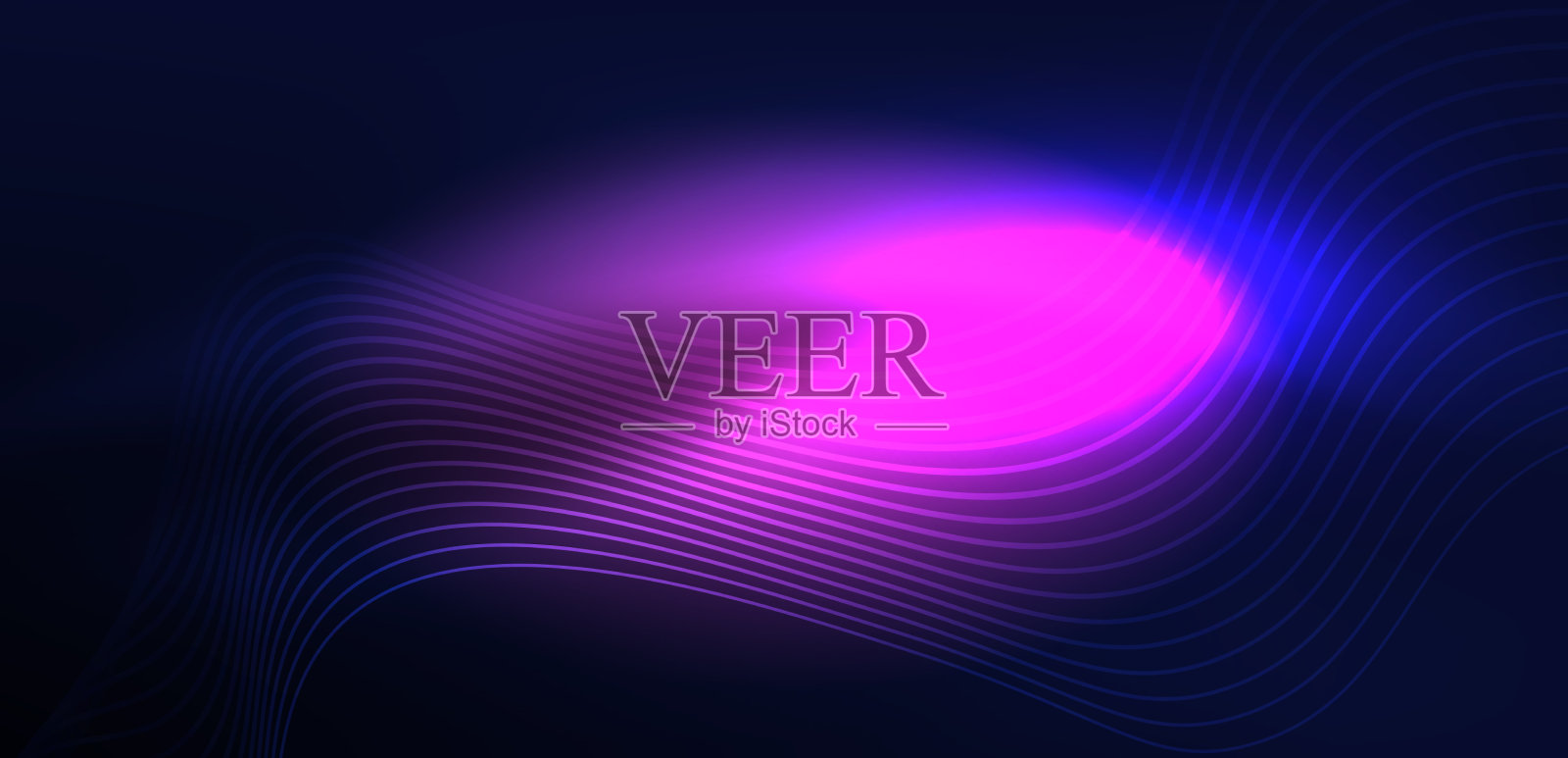 抽象背景霓虹波高科技设计插画图片素材