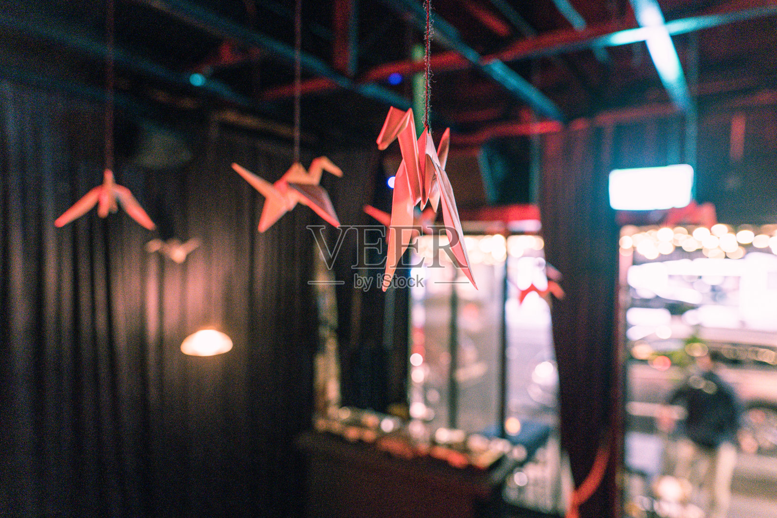 折纸起重机照片摄影图片