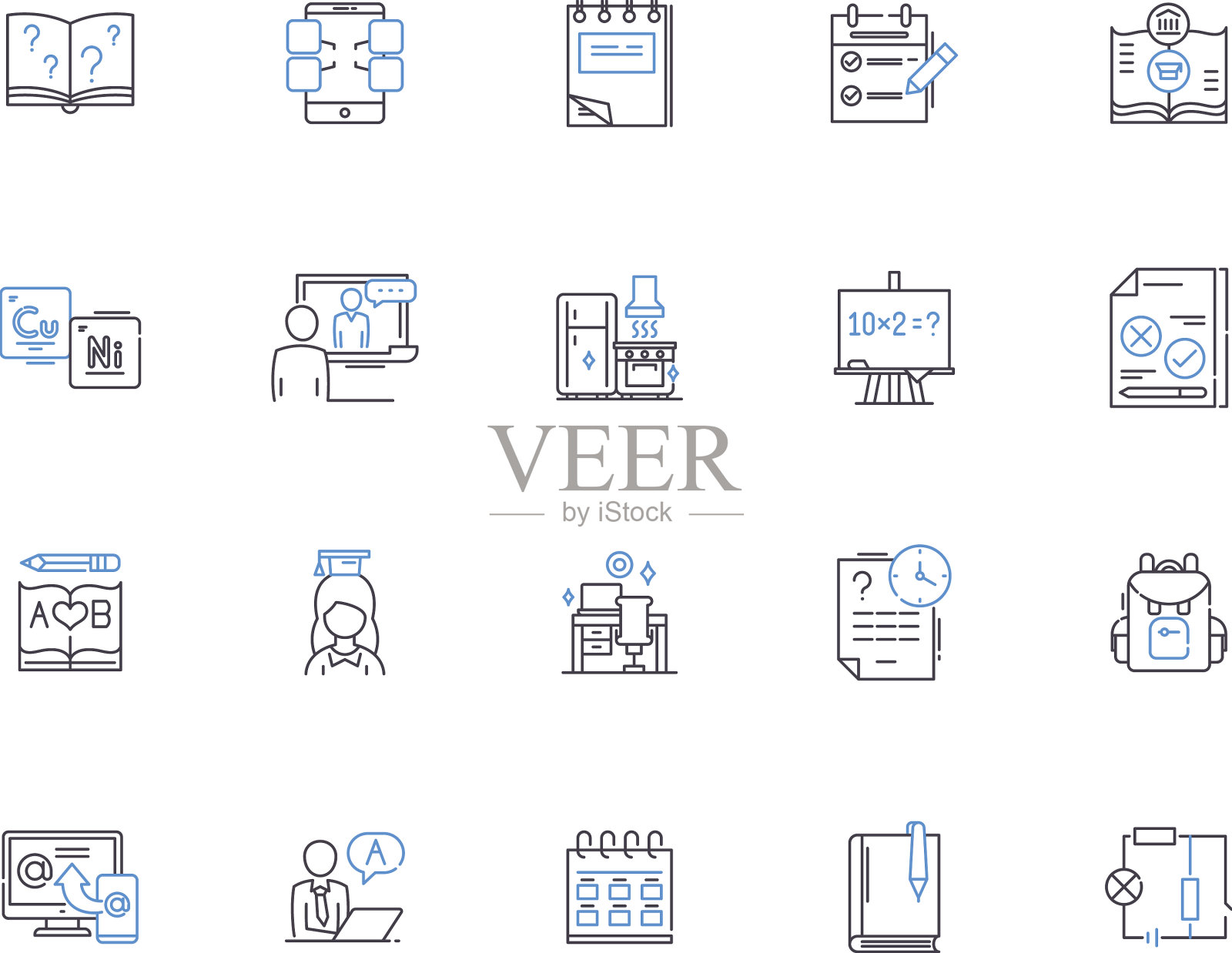 家居用品轮廓图标收集家居用品图标素材
