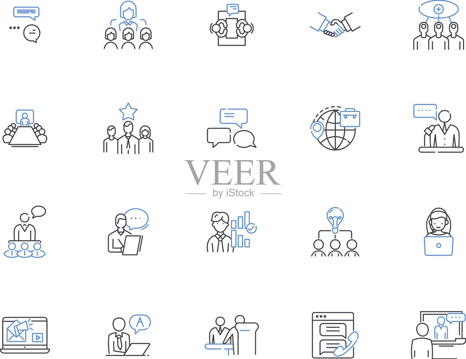 客户轮廓图标收集客户图标素材