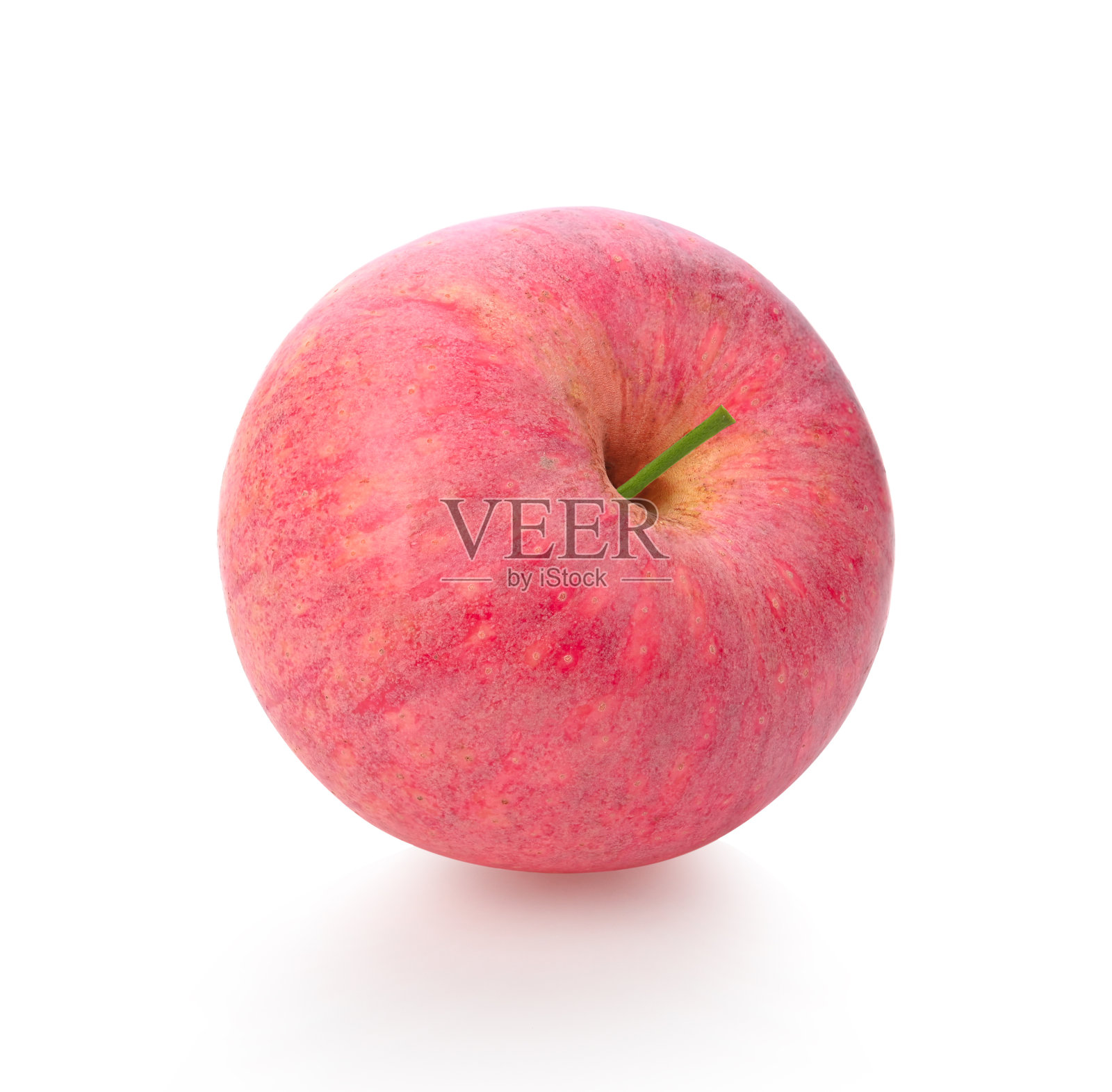 富士苹果孤立在白色背景。照片摄影图片