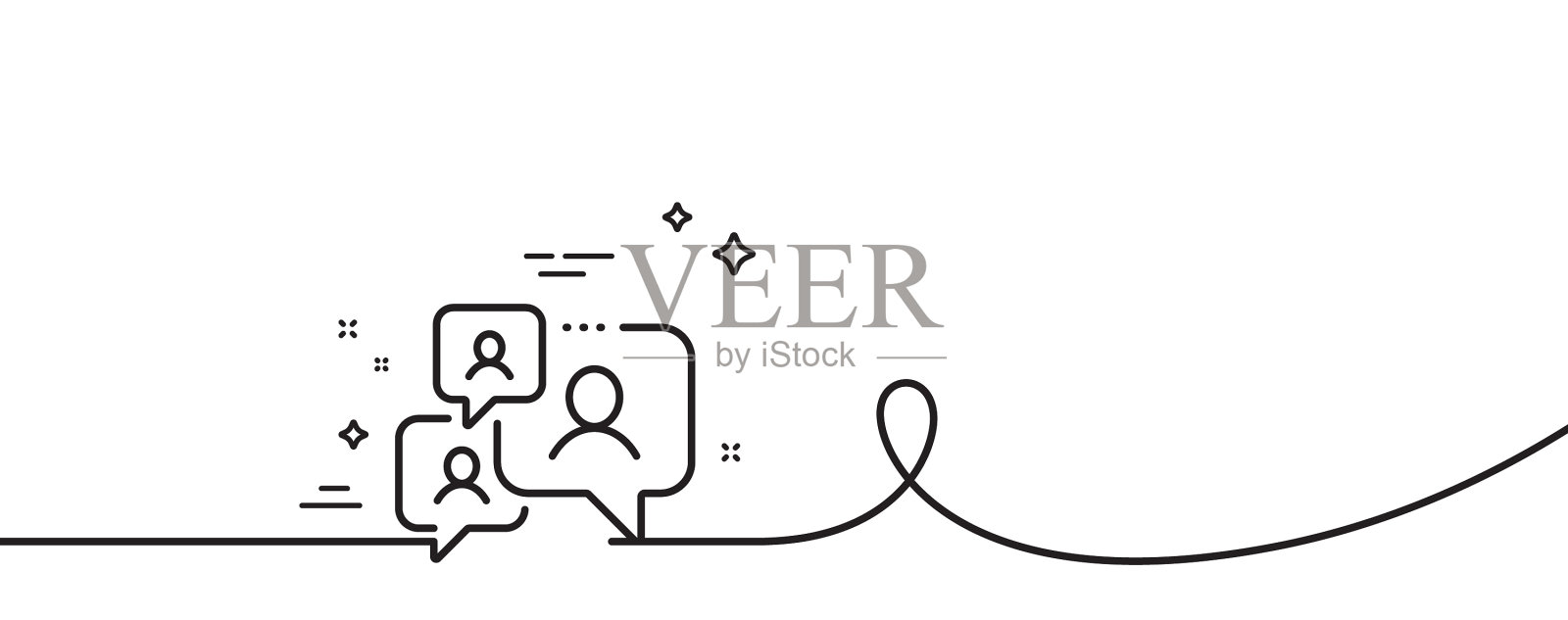 支持聊天线图标评论签名语音图标素材