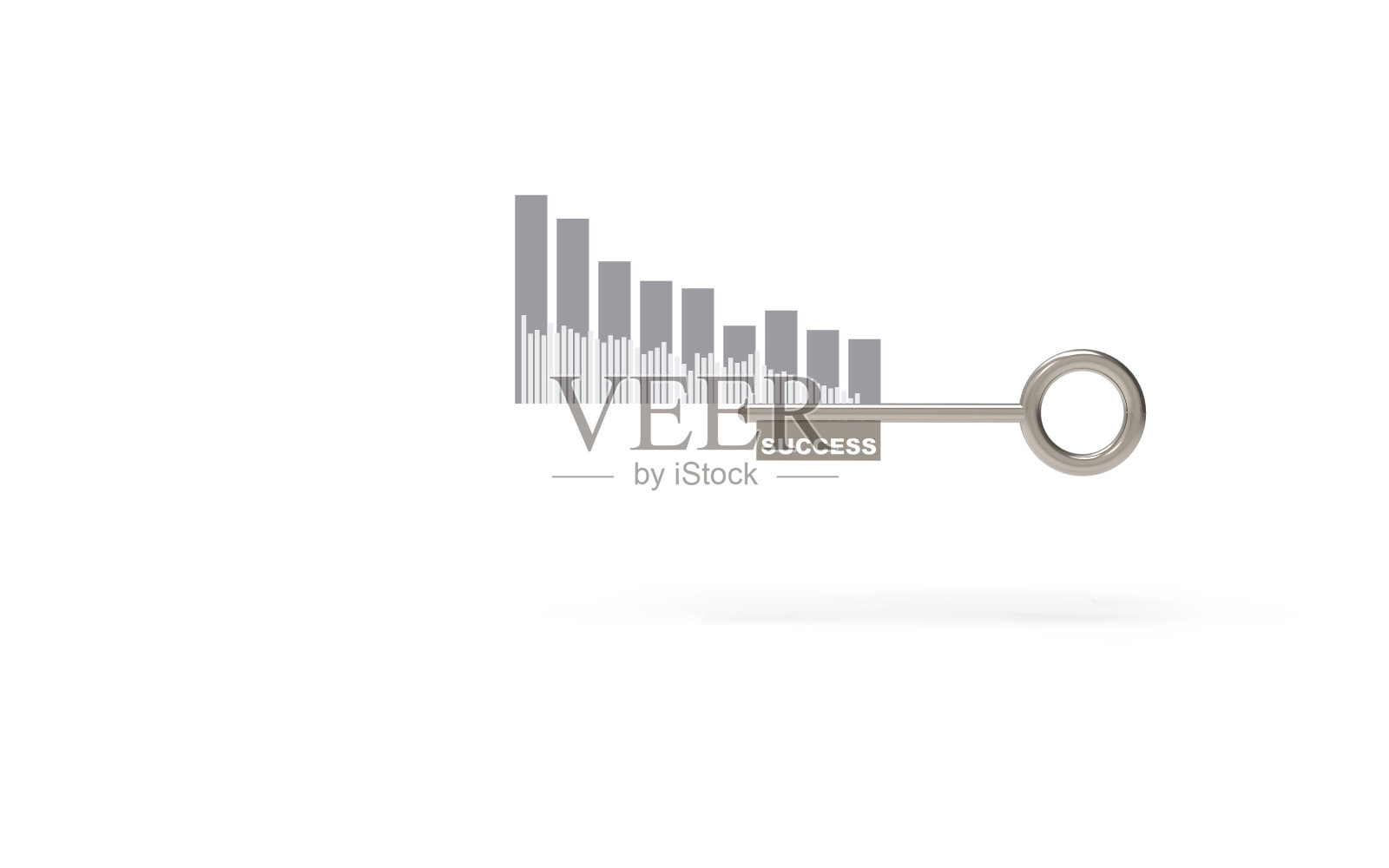 经营理念。成功的关键。3 d演示。照片摄影图片