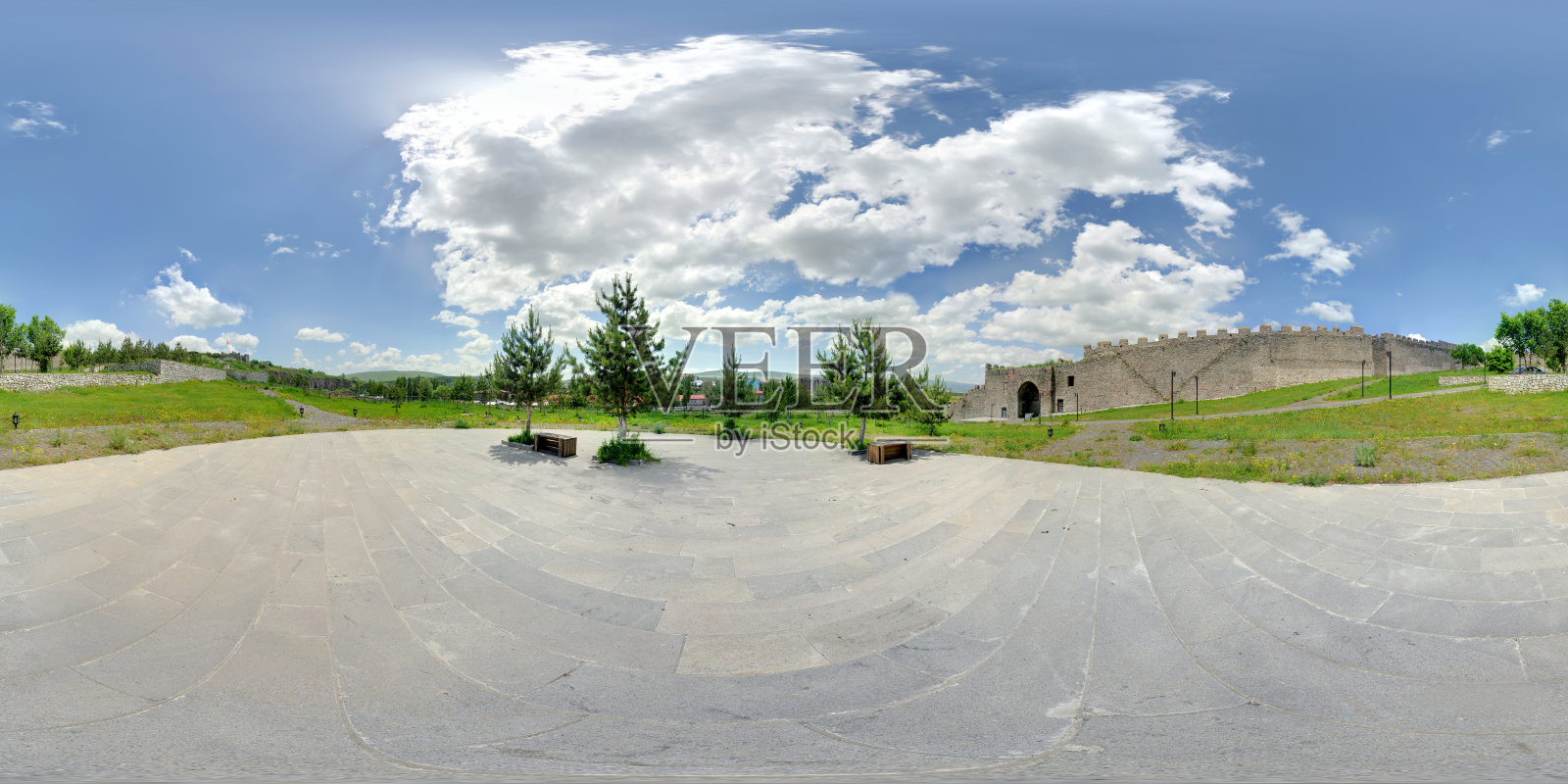 阿达汉城堡全景360度拍摄照片摄影图片