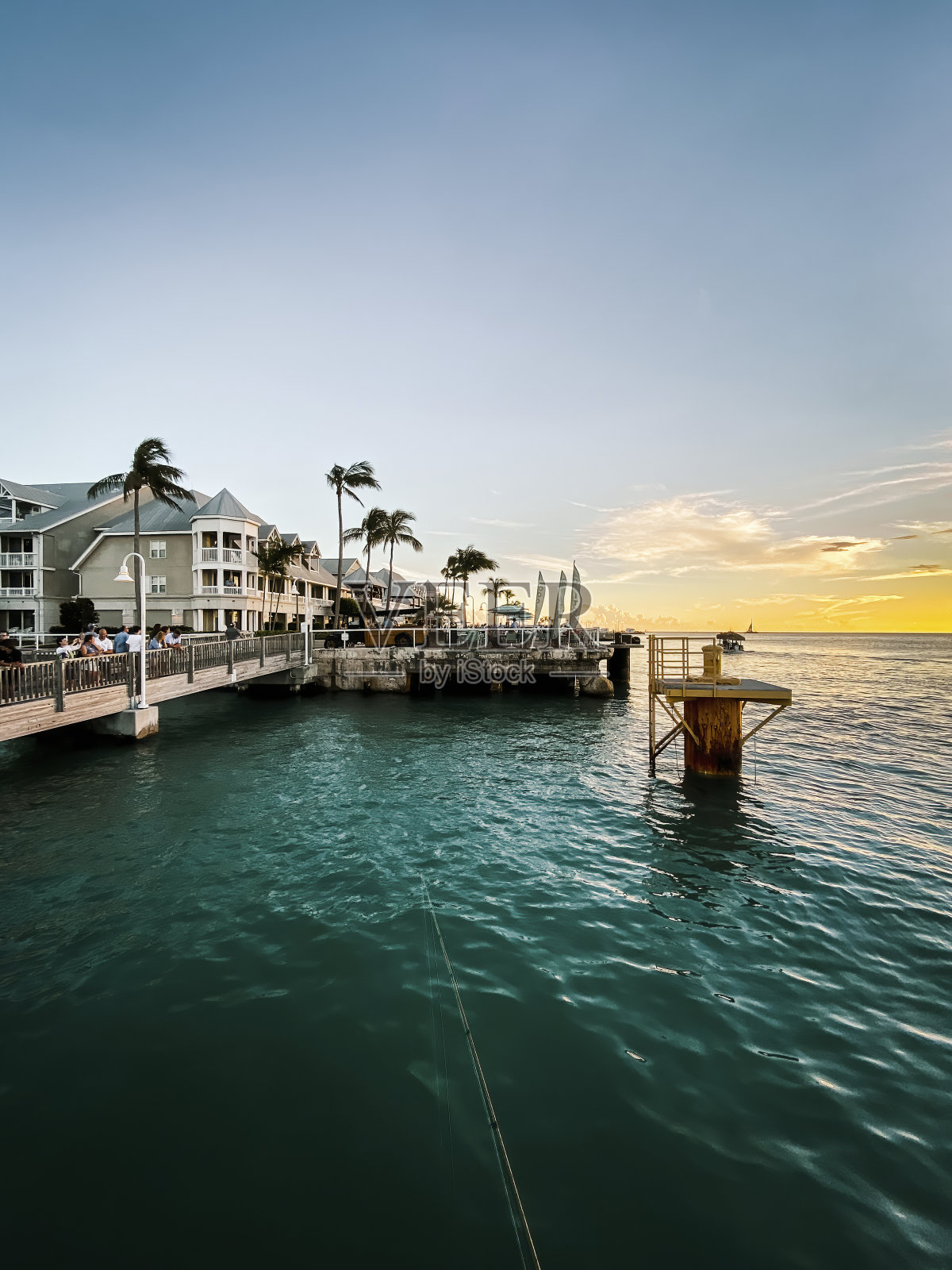 美国佛罗里达州基韦斯特的日落照片摄影图片