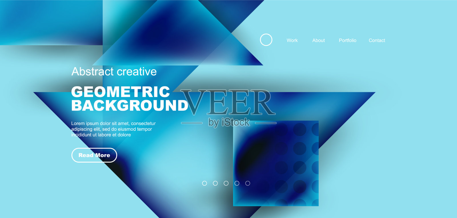 几何元素——正方形和三角形插画图片素材