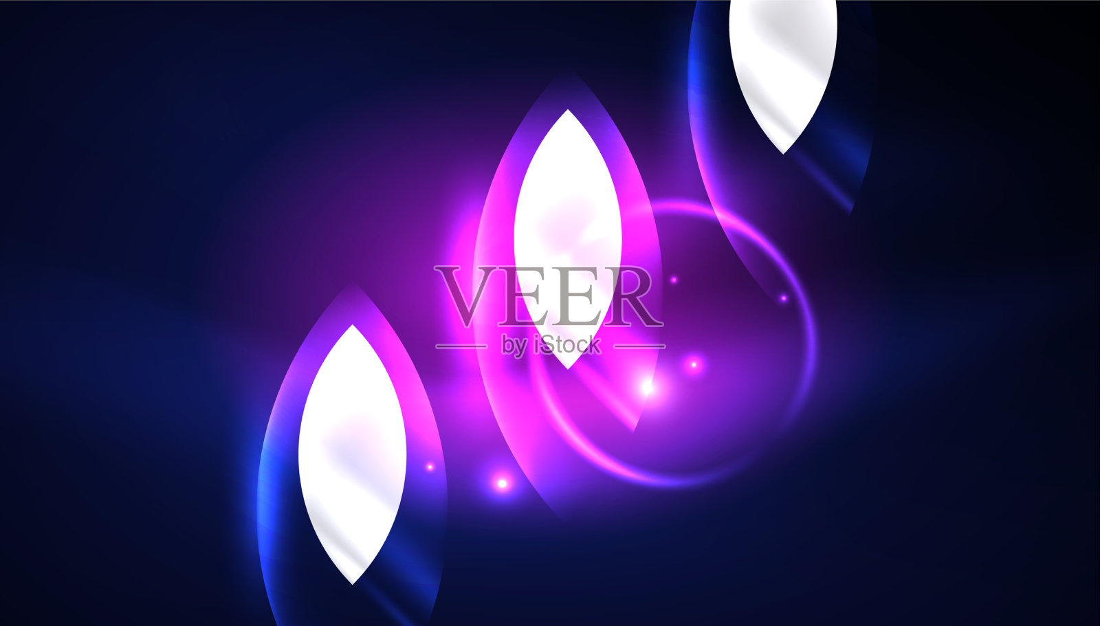 抽象背景霓虹灯发光几何插画图片素材