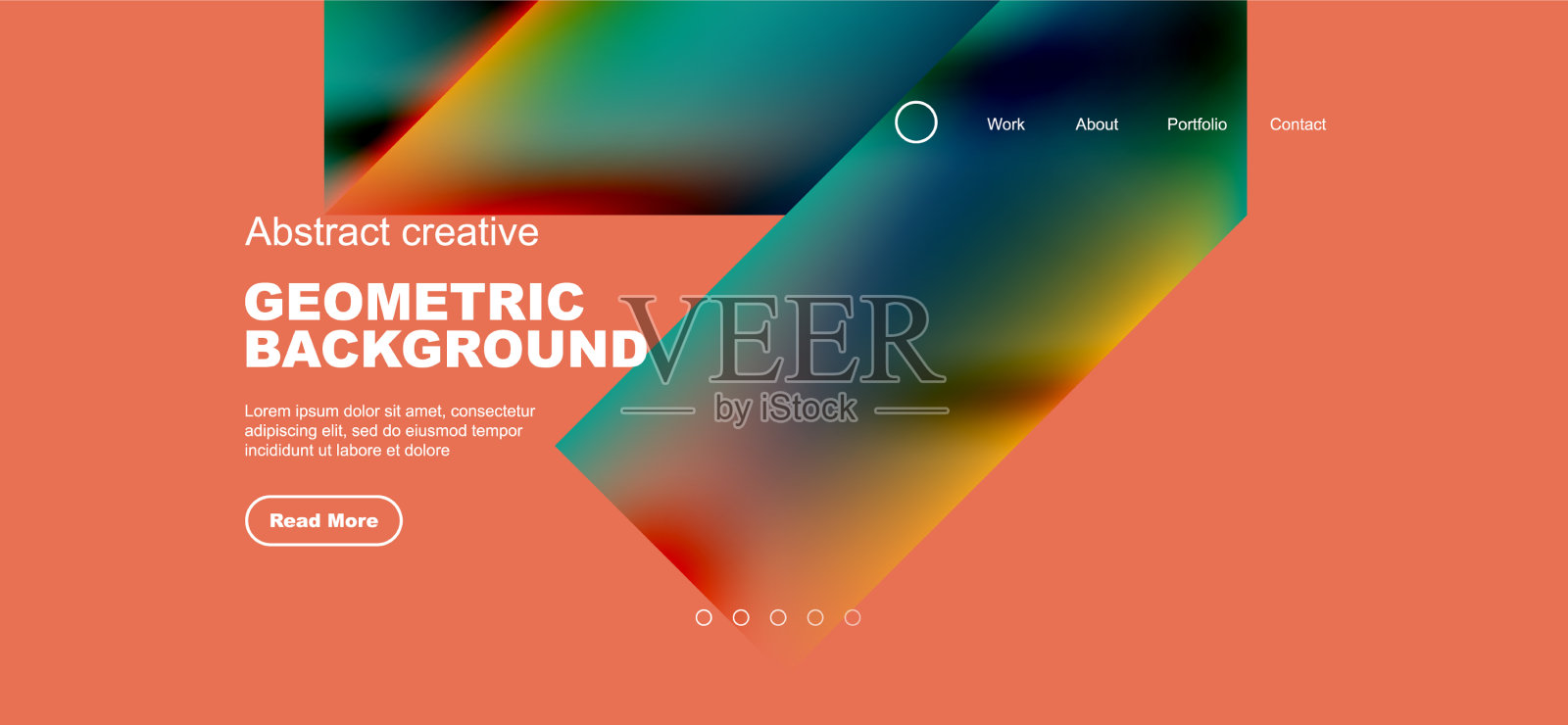 流体梯度几何三角形抽象插画图片素材