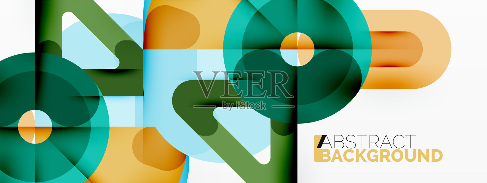 创意几何壁纸圆线插画图片素材