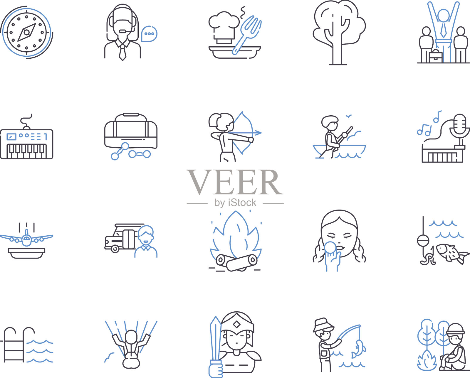 运动游戏概述图标收集运动插画图片素材