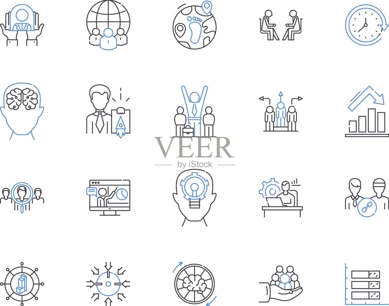 部门合作大纲图标收集图标素材