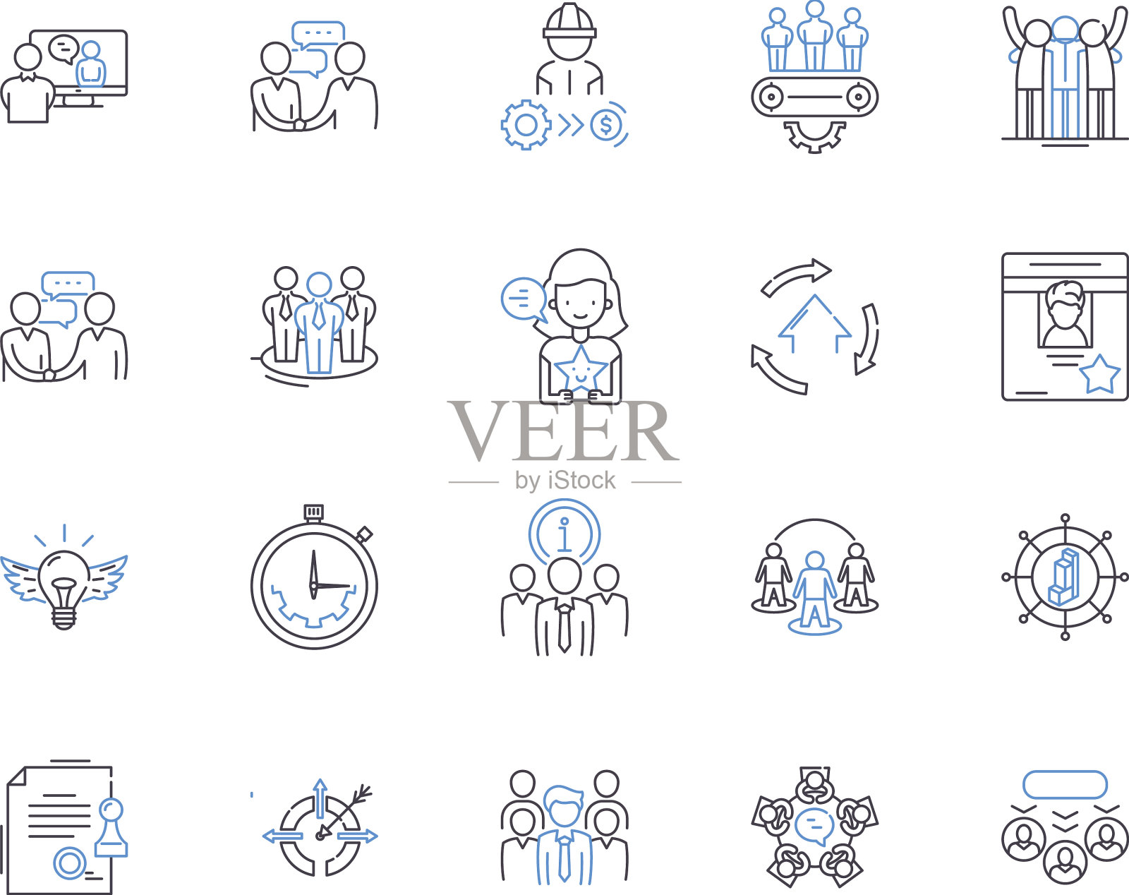 商业协会图标收集大纲图标素材