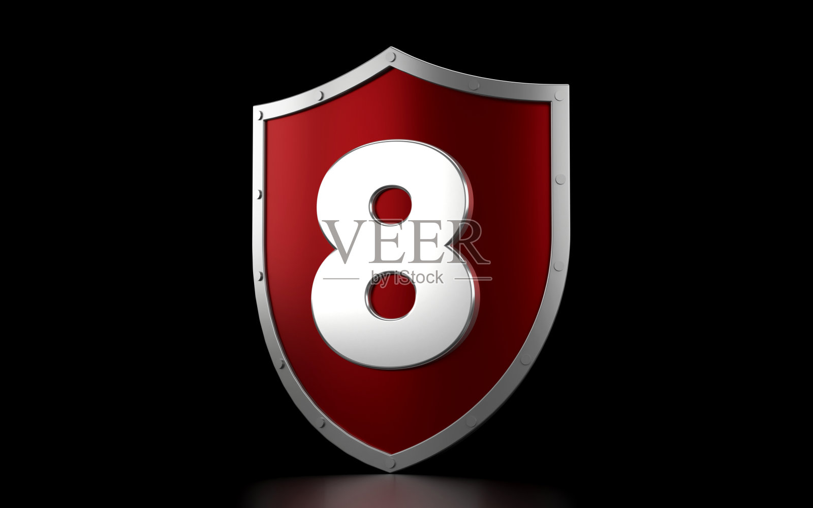 红盾和8号照片摄影图片