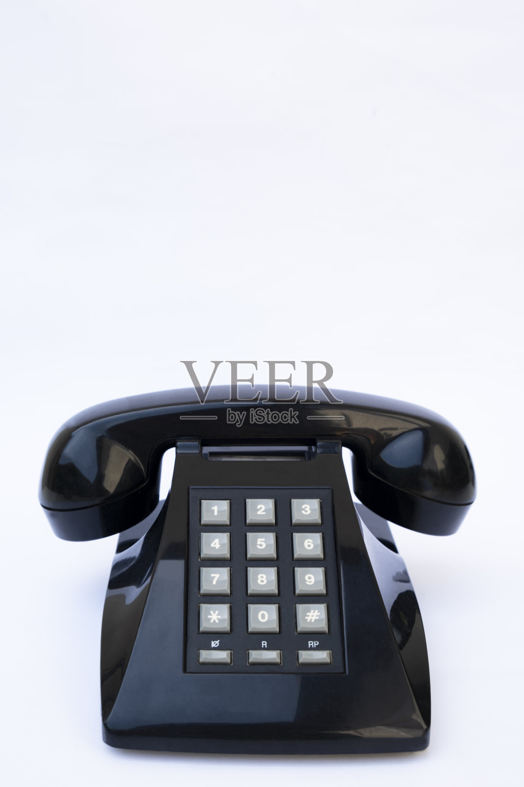 黑色老式电话机照片摄影图片