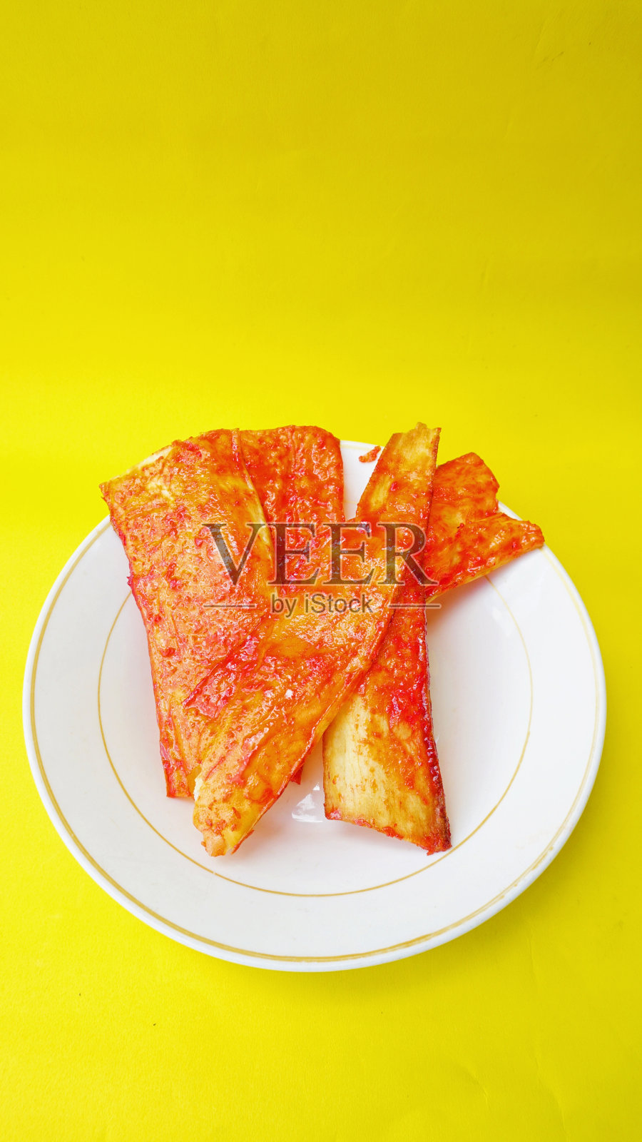 麻辣木薯片照片摄影图片