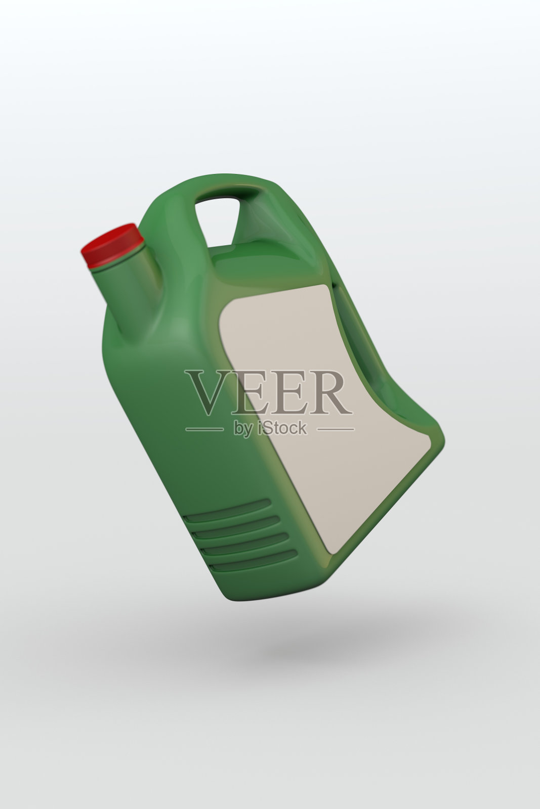 白色背景上漂浮的机油瓶照片摄影图片