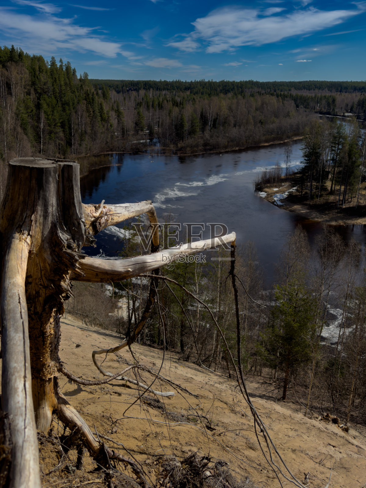 瑞典北部的峡谷照片摄影图片