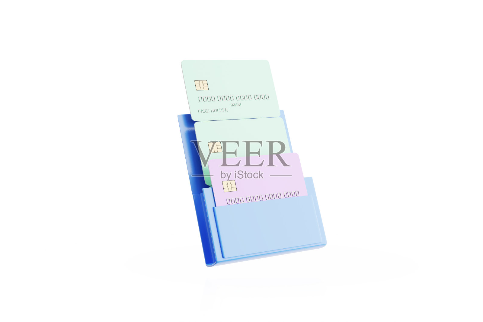 银行卡支付的概念。从钱包里拿出一张信用卡和金币。为服务或产品付费。3 d渲染。照片摄影图片