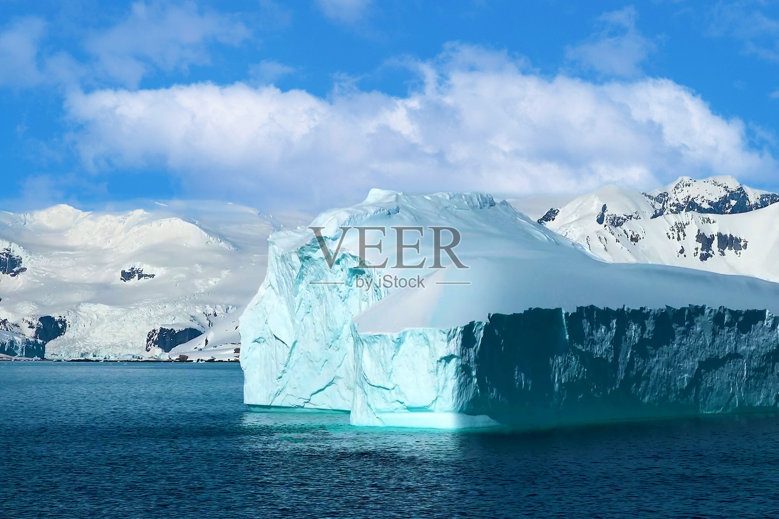 南极冰川，著名的旅游景点照片摄影图片