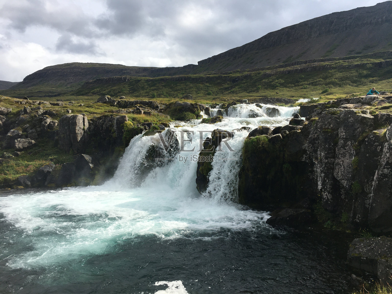 冰岛Dynjandi瀑布之一照片摄影图片