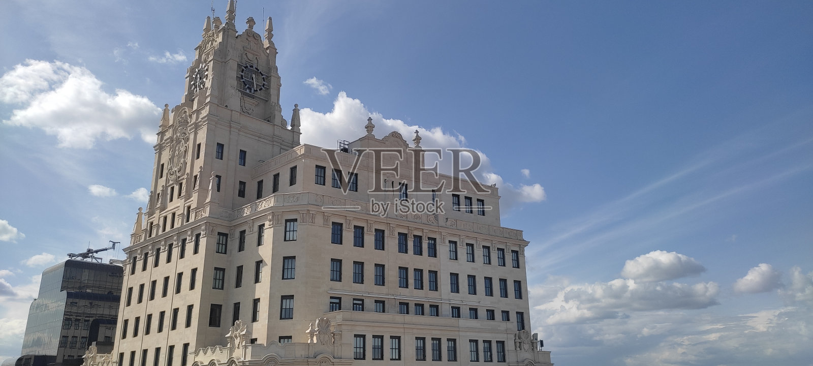 马德里的建筑照片摄影图片