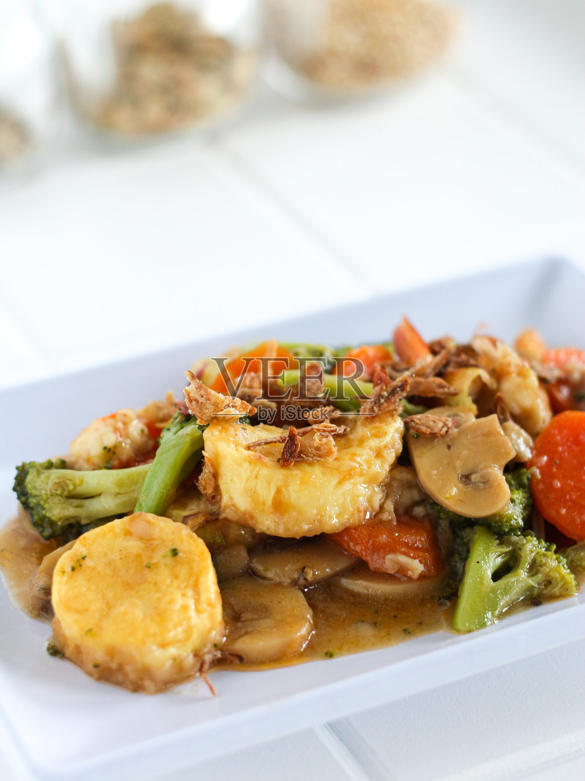 土豆泥。照片摄影图片