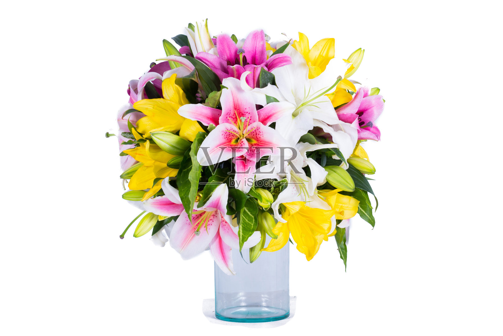 美丽的鲜花作为礼物，花瓶，贵重物品照片摄影图片