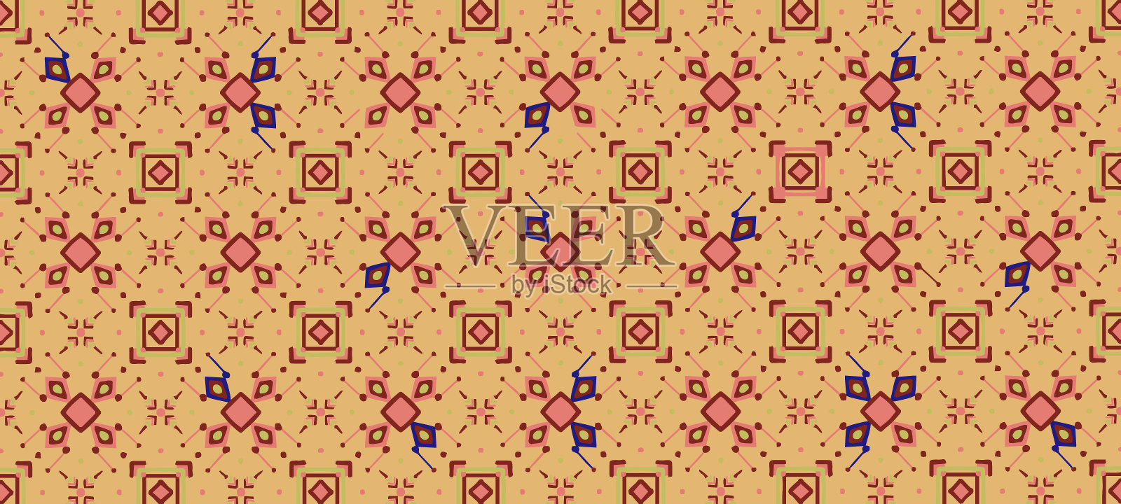 几何抽象图案的服装，织物，背景，壁纸，包裹，蜡染插画图片素材