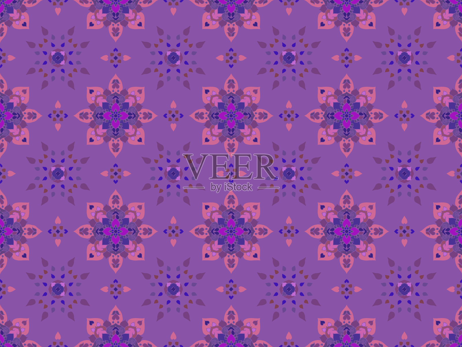 传统几何抽象图案用于服装、织物、背景、墙纸、包裹、蜡染插画图片素材