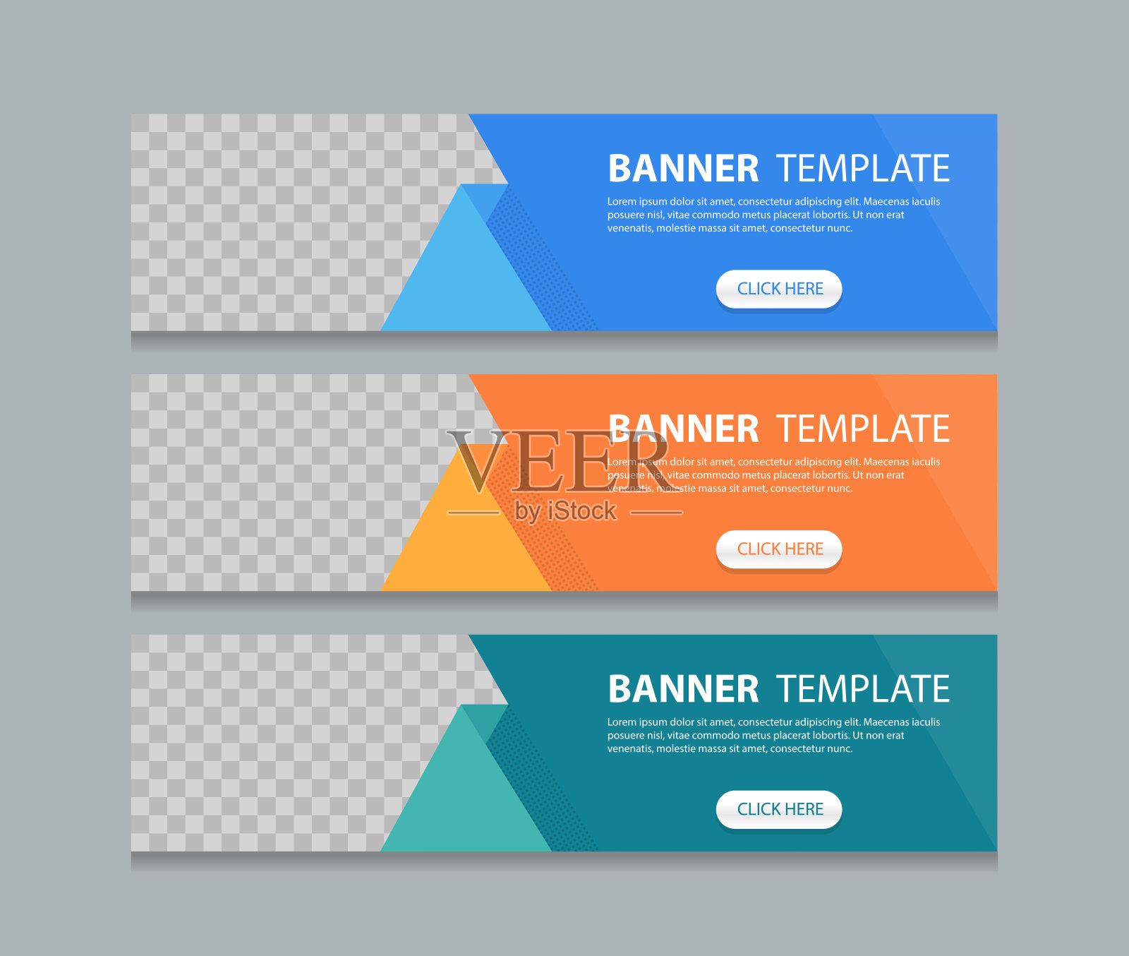 抽象网页横幅设计模板插画图片素材