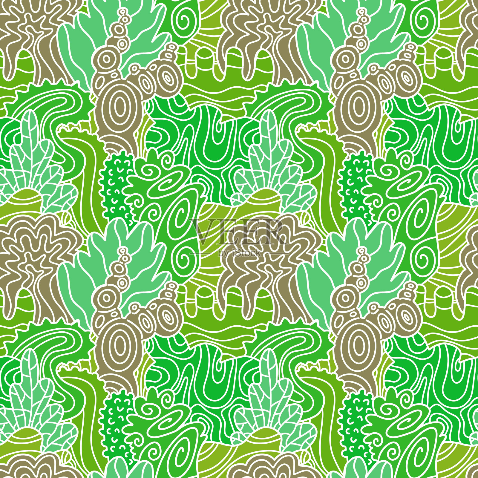 用于织物和纺织品的无缝花卉图案插画图片素材